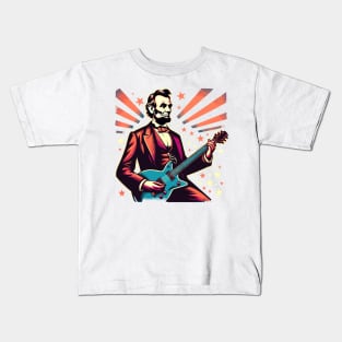 Abe's Emancipation Jam: The Lincoln Country Rocker Kids T-Shirt